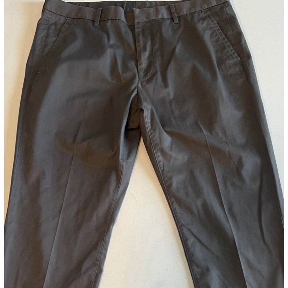 Bonobos Men's "Friday" Straight Leg Gray Chino Pants - Size 36x32
